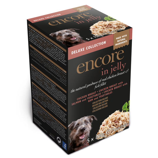 Encore Dog Jelly Pouch Multipack 100 g - Ekonomipack: Deluxe Collection 20 x 100 g