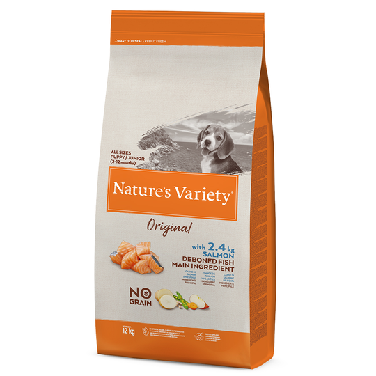 Nature's Variety Original No Grain Junior Salmon - 12 kg