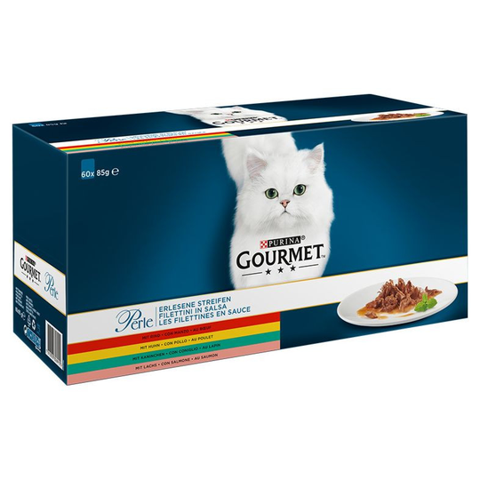Våtfoder Lax & Kött - 60 x 85 g