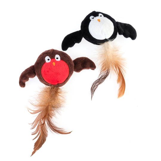 Robins kattleksak med kattmynta - 2-delat set