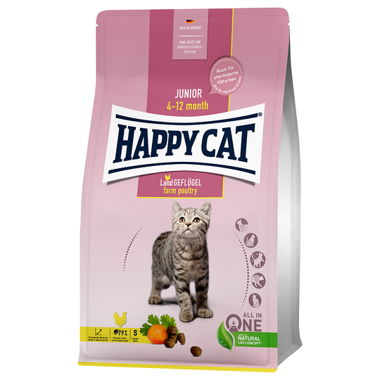 Happy Cat Young Junior Farm Poultry - 10 kg