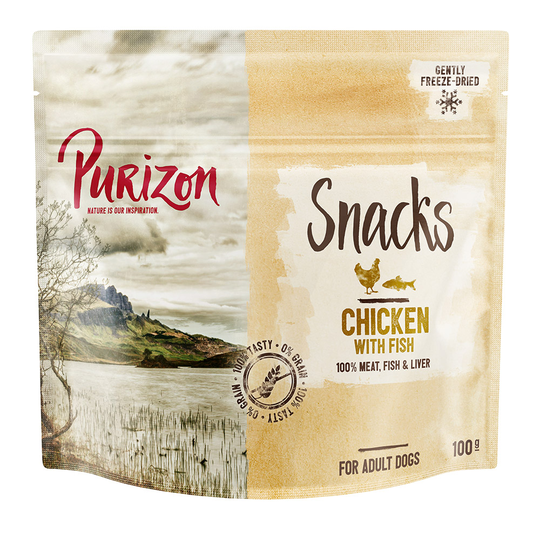 100 g Purizon Snacks hundgodis till prova-på-pris! - Kyckling & fisk