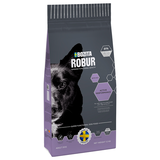 Ekonomipack: 2 x stora påsar Bozita Robur - Performance (2 x 12 kg)
