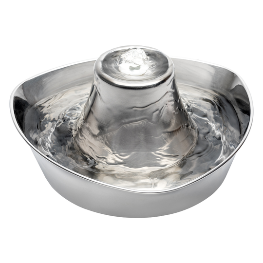 PetSafe® Seaside rostfri vattenfontän - Dricksbrunn 1,8 liter
