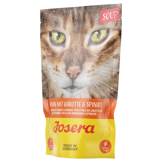 Ekonomipack: Josera Soup 32 x 70 g - Kyckling med morot & spenat