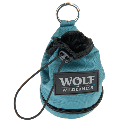 Blandpack: Wolf of Wilderness - RAW (frystorkad) Snack-Mix Wolf of Wilderness godisväska, Ø 10 x H 15 cm