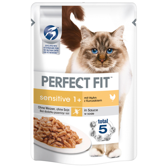 Ekonomipack: Perfect Fit 96 x 85 g - Sensitive 1+ Kyckling