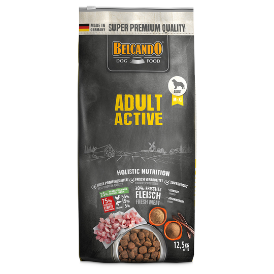 Ekonomipack: 2 påsar Belcando torrfoder för hund Adult Active (2 x 12,5 kg)