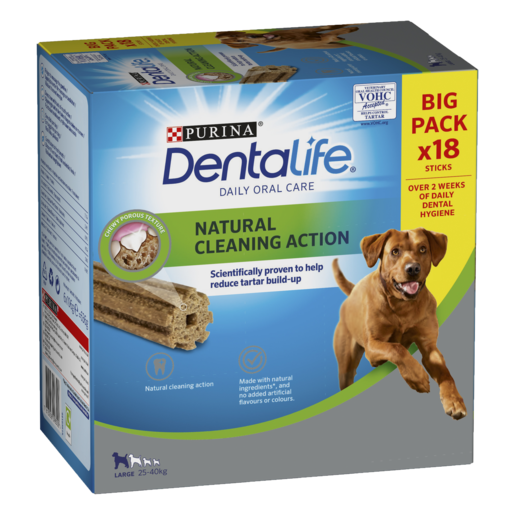 Dentalife tuggpinne Large - Storpack, 18 tuggpinnar