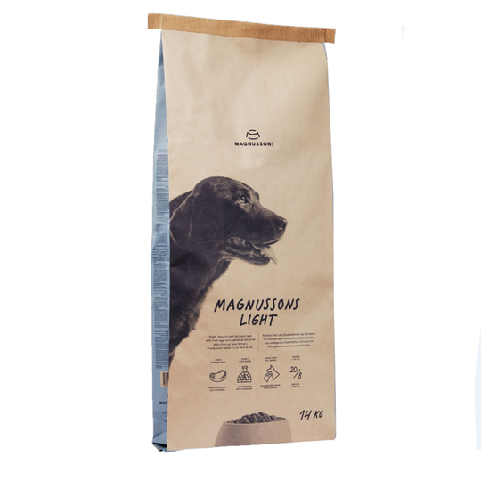 MAGNUSSONS Light hundfoder - Ekonomipack: 2 x 14 kg