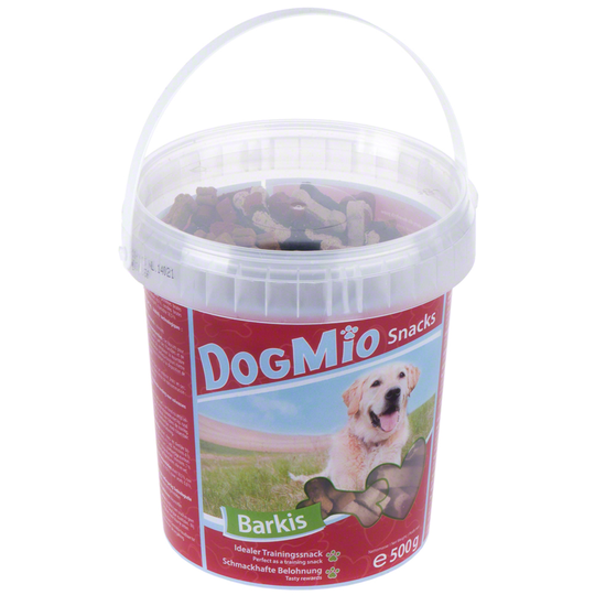 DogMio Barkis halvtorrt hundgodis - Förvaringsburk 3 x 500 g