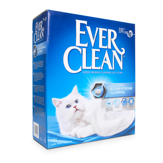Ever Clean® Extra Strong Clumping - Unscented kattsand - Ekonomipack: 2 x 10 l