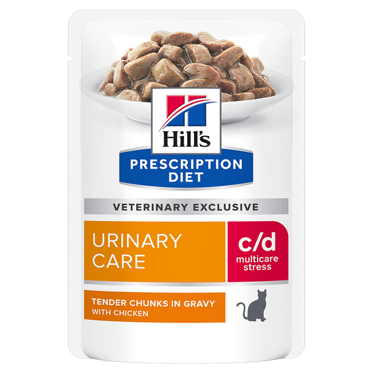Hill's Prescription Diet c/d Multicare Stress Urinary Care Chicken - Ekonomipack: 48 x 85 g