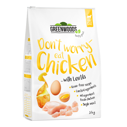 Greenwoods Chicken with Lentils, Potato & Egg Ekonomipack: 3 x 3 kg
