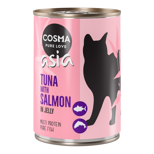 12 x 400 g Cosma Original & Cosma Asia till sparpris! - Asia Tonfisk & lax