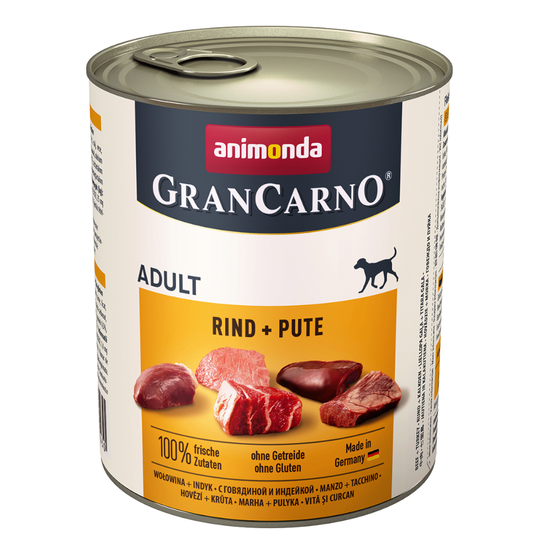 Animonda GranCarno Original Adult 6 x 800 g - Nötkött & kalkon