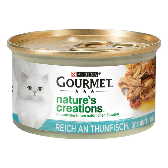 8 + 4 på köpet! 12 x 85 g Gourmet Nature's Creations - Tonfisk med tomat & ris