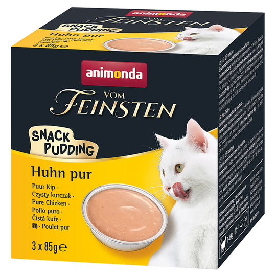 Animonda Vom Feinsten Cat Snack Pudding - 21 x 85 g Kyckling pur