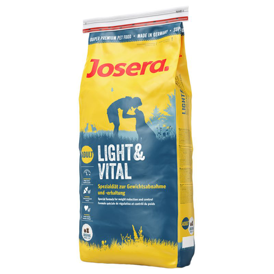 Ekonomipack: 2 x 15 eller 3 x 4 kg Josera hundfoder - Josera Light & Vital