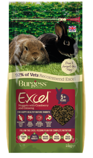 Excel Kaninfoder för Seniora Kaniner - 2 kg