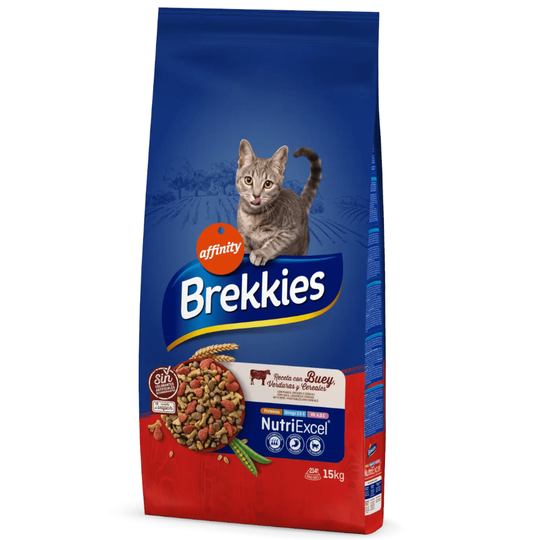 Brekkies Beef - Ekonomipack: 2 x 15 kg