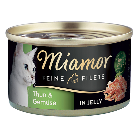Miamor Fine Filets 1 x 100 g - Ljus tonfisk & grönsaker i gelé