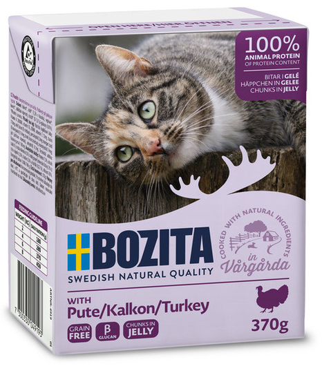Bitar i Gelé Kalkon för katt - 16 st x 370 g