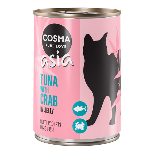 12 x 400 g Cosma Original & Cosma Asia till sparpris! - Asia Tonfisk & krabba