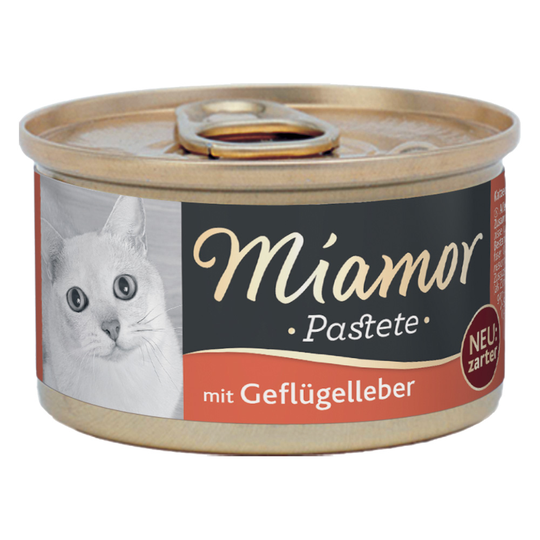 Ekonomipack: Miamor Paté 24 x 85 g - Fjäderfälever