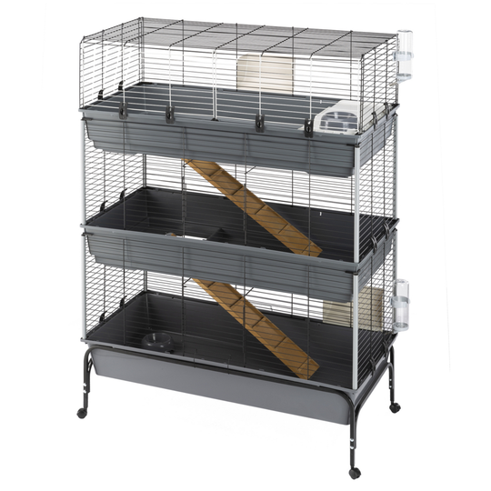 Ferplast Vital 120 smådjursbur, 3 våningar - L 120 x B 60 x H 167 cm