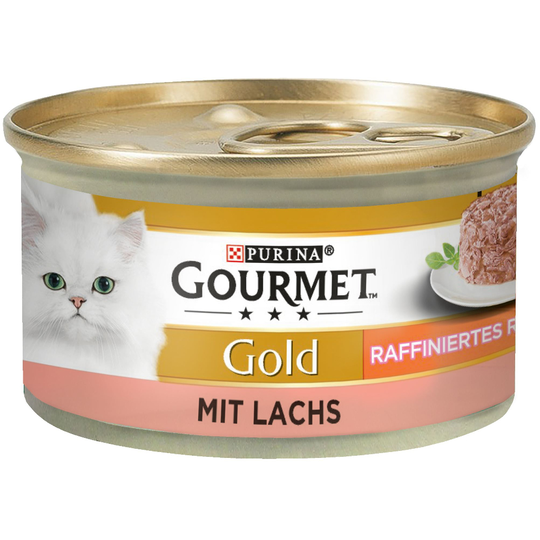24 + 12 på köpet! 36 x 85 g Gourmet Gold - Raffinerad Ragout - Lax