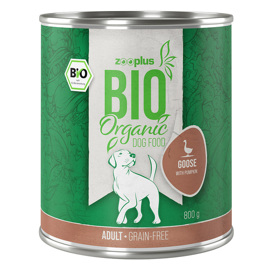 Sparpris! zooplus Bio 24 x 800 g - Gås med pumpa