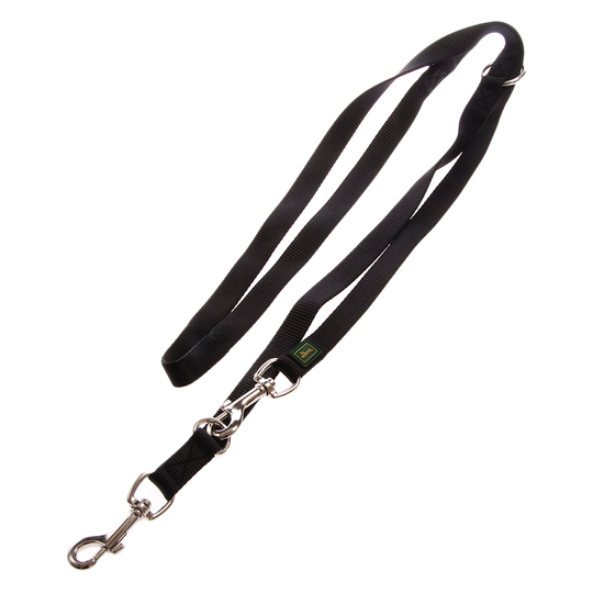 HUNTER Vario Basic koppel, svart - Längd 200 cm, bredd 15 mm