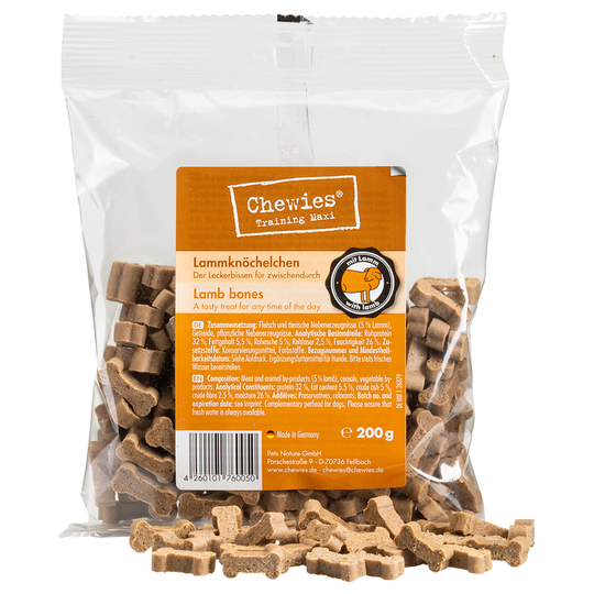Chewies Bones belöningsgodis (halvfuktigt) - Lamm, 200 g