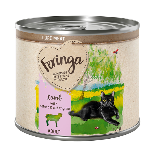 Feringa Pure Meat Menue 6 x 200 g - Lamm med potatis & kattgamander