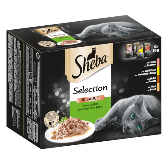 Ekonomipack: Sheba 144 x 85 g portionspåse - Selection in Sauce Fin mångfald