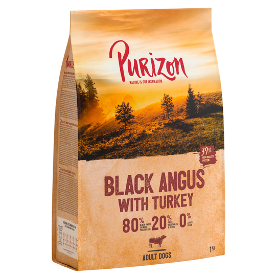 2 x 1 kg Purizon torrfoder till sparpris! - Adult Black Angus