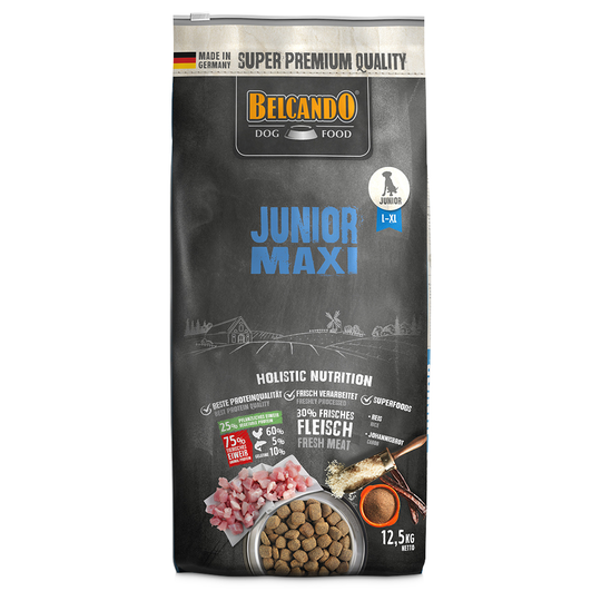 Ekonomipack: 2 påsar Belcando torrfoder för hund Junior Maxi (2 x 12,5 kg)