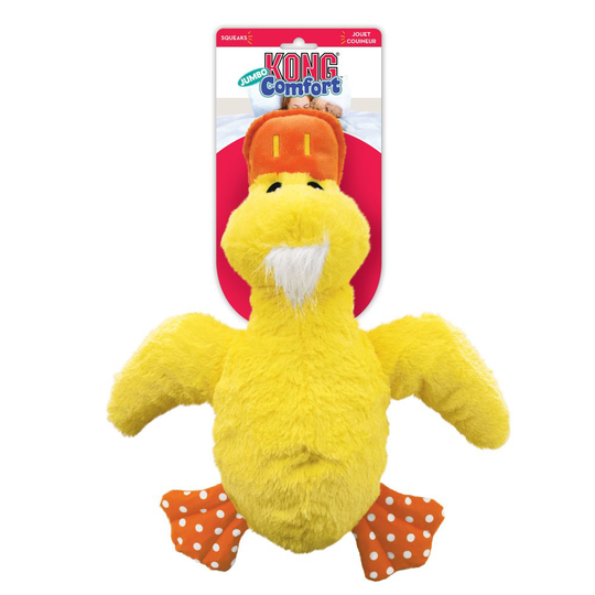 KONG Comfort Jumbo Duck - Stl. XL: L 41 x B 40 x H 10 cm