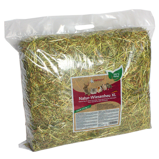 Hansepet Natur ängshö - Dubbelpack: 2 x 2,5 kg