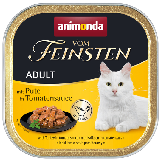 Ekonomipack: Animonda vom Feinsten Adult NoGrain in Sauce 36 x 100 g Kalkon i tomatsås