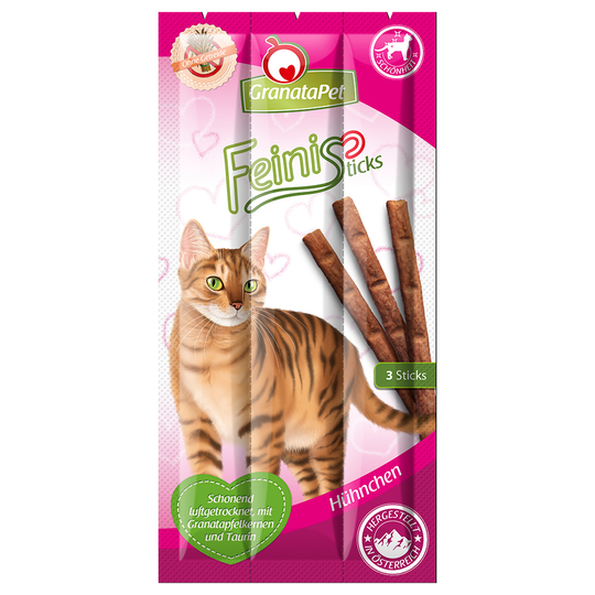 GranataPet Feini Sticks Kyckling - 3 x 5 g
