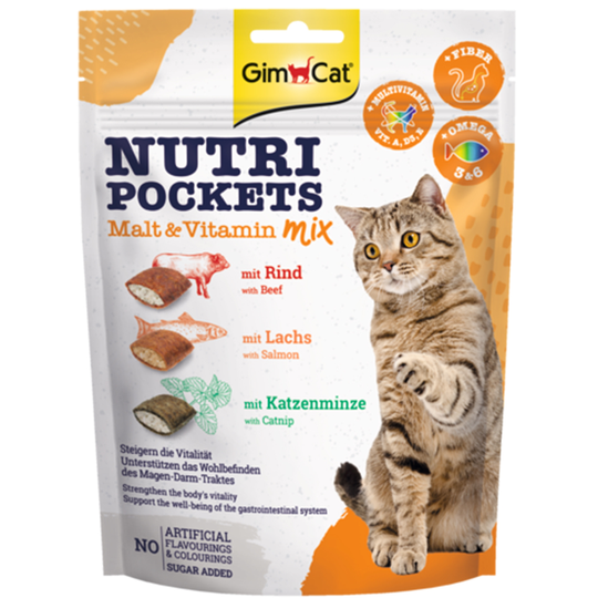GimCat Nutri Pockets - Malt-Vitamin Mix 150 g