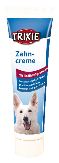 Tandkräm med köttsmak för hund