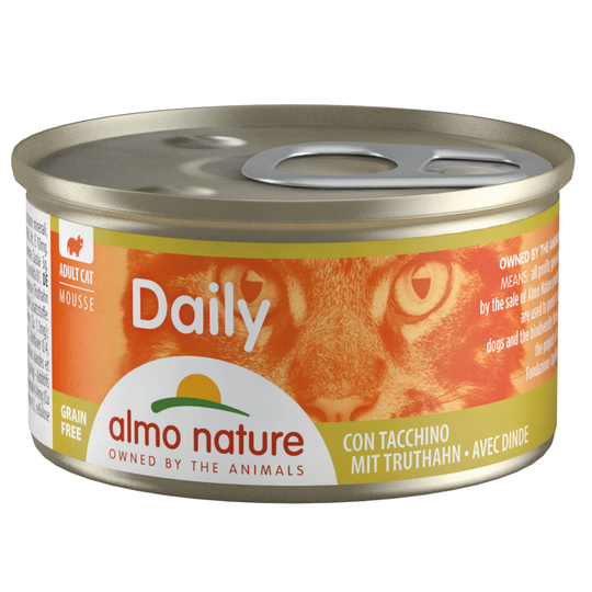 Ekonomipack: Almo Nature Daily Menu 24 x 85 g - Mousse med kalkon