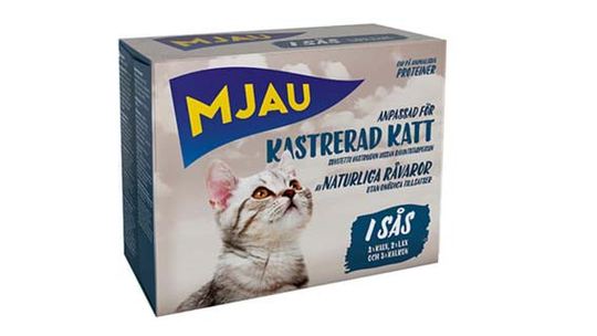 Multibox Bitar i Sås Kastrerad Katt - 8 x 85 g