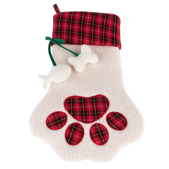Julstrumpa Paw - L 40 x B 26 x H 5 cm