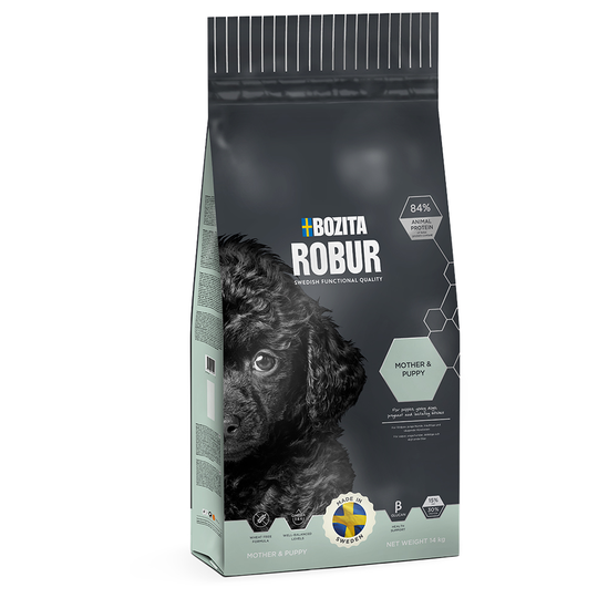 Ekonomipack: 2 x stora påsar Bozita Robur Mother & Puppy (2 x 14 kg)