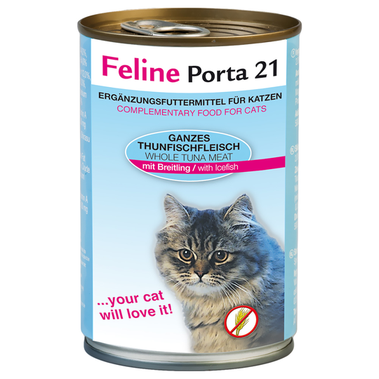 Feline Porta 21 6 x 400 g - Tonfisk med skarpsill - spannmålsfritt
