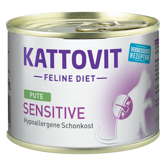 Kattovit Sensitive 185 g Ekonomipack: 24 x 185 g Kalkon
